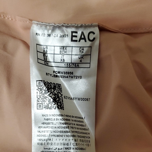 Guess Blush Faux Leather Jacket with Gold Zippers - Picture 5 of 9